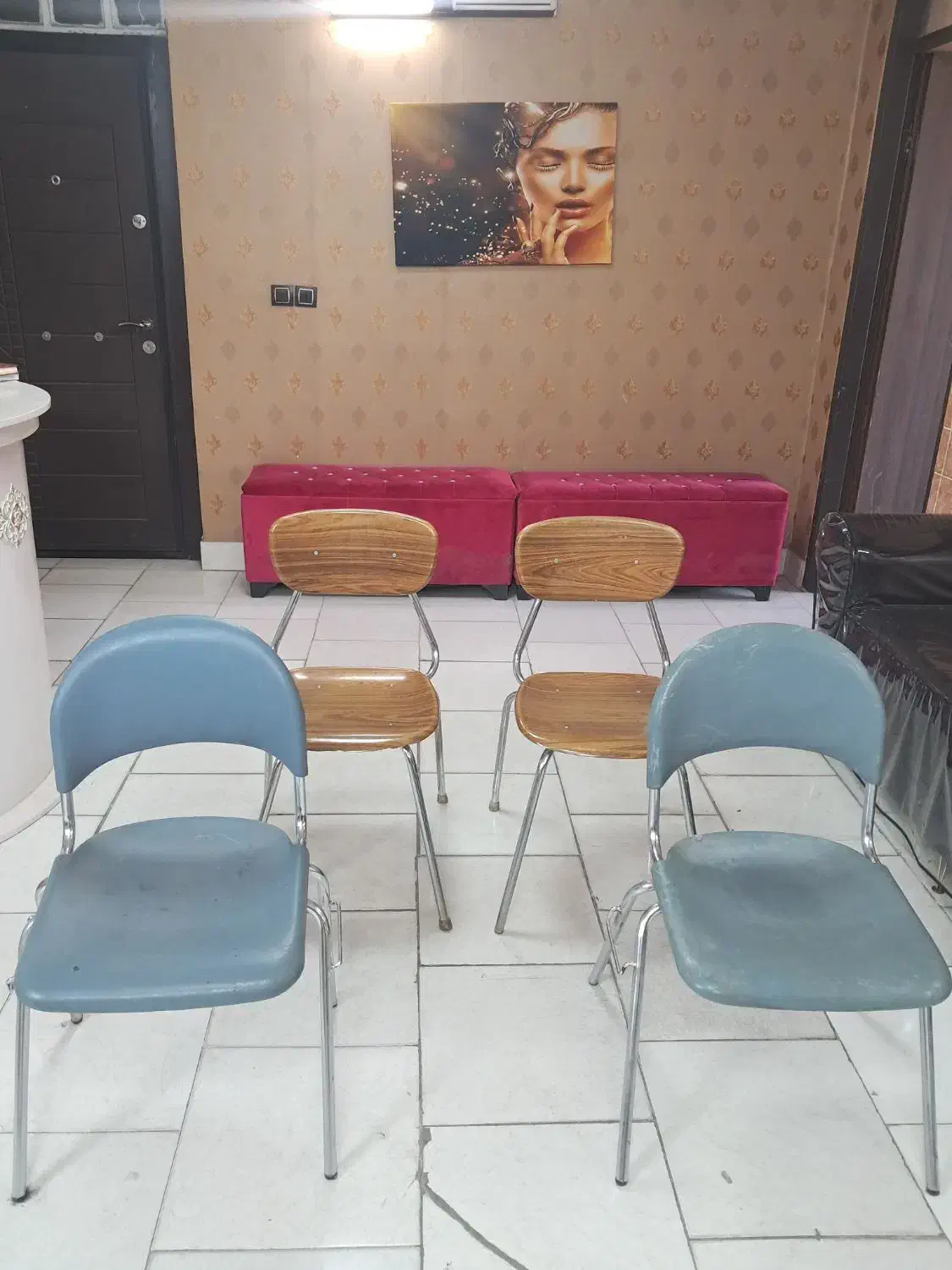 فروش تعدادی وسایل اداری میزو صندلی و کمد فلزی|دفتر کار|شیراز, چنچنه|دیوار