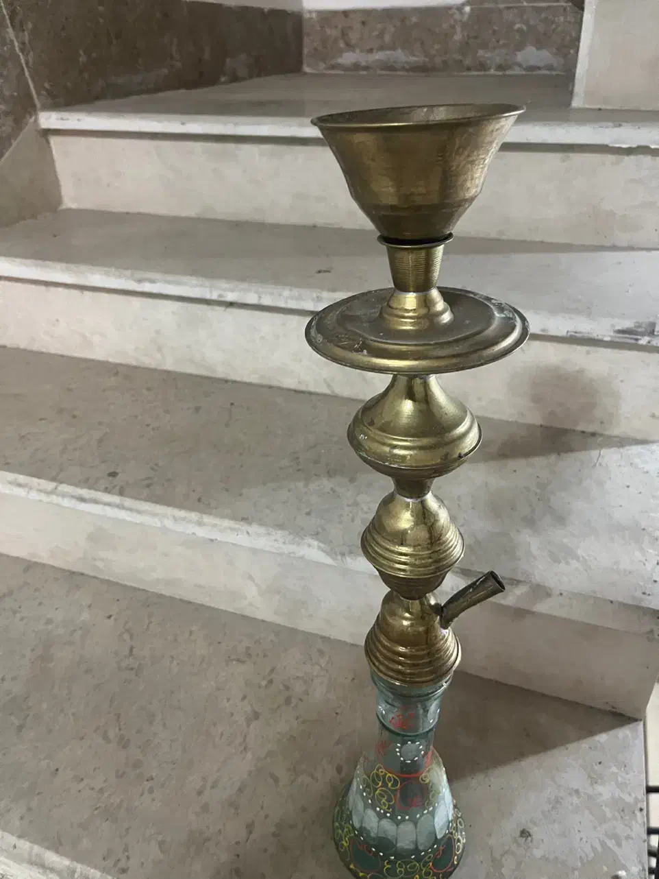 قلیان بدنه برنج یک بار استفاده|صنایع دستی و سایر لوازم تزئینی|ساری, |دیوار