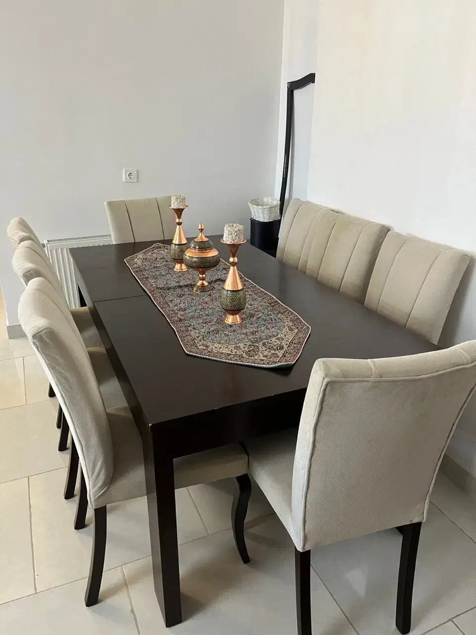 میز نهارخوری هشت نفره قابل تبدیل به ده نفره|میز و صندلی غذاخوری|گرگان, |دیوار