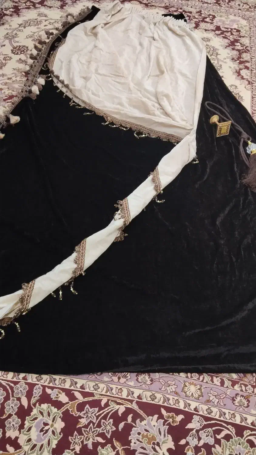 والان پرده یک طرفه با آویز اصلا استفاده نشده|پرده، رانر، رومیزی|اهر, |دیوار