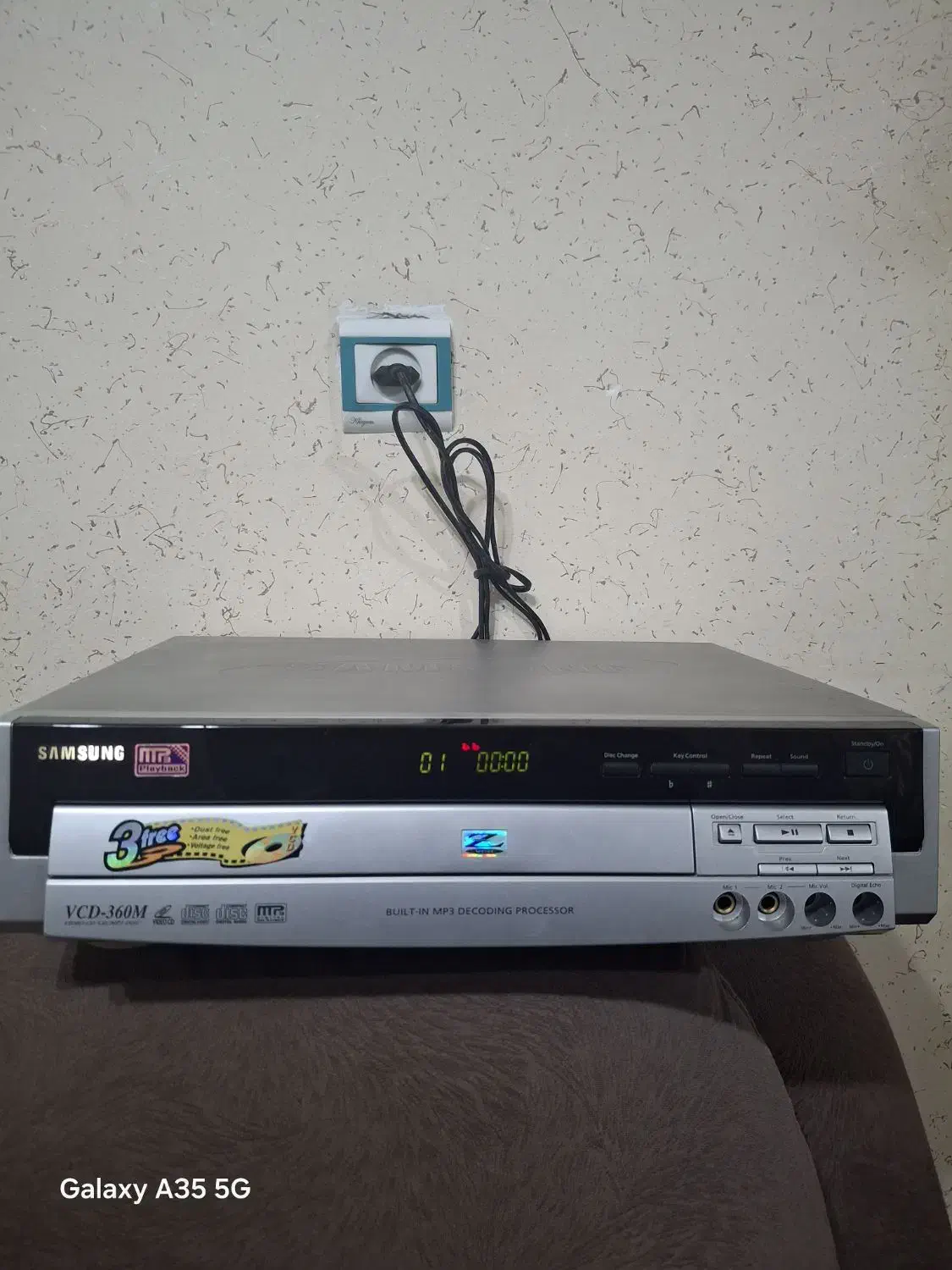 دستگاه سی دی سه دیسک سامسونگ|پخش‌کننده DVD و ویدیو|رشت, جانبازان|دیوار