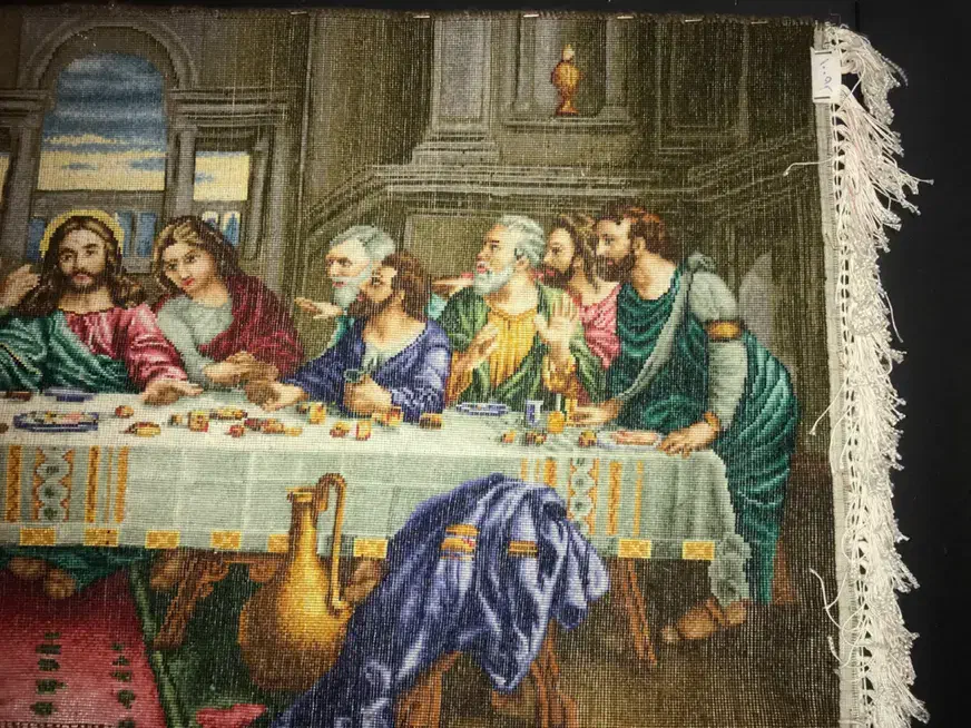 تابلو فرش دستباف شام اخر|تابلو فرش|تهران, سعادت‌آباد|دیوار