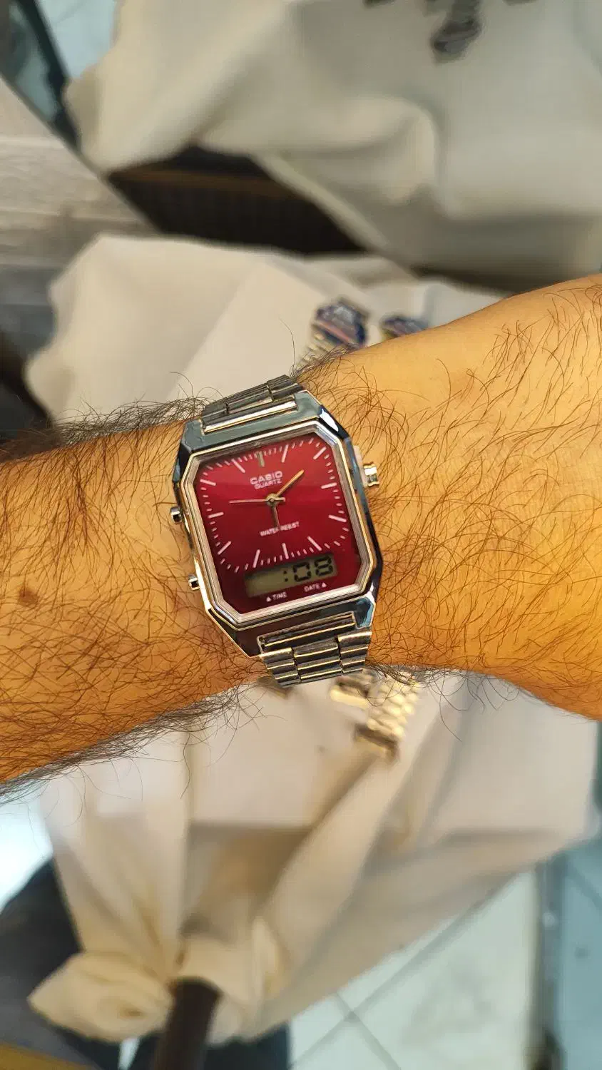 ساعت کاسیو دو زمانه صفحه رنگی|ساعت|رشت, حمیدیان|دیوار