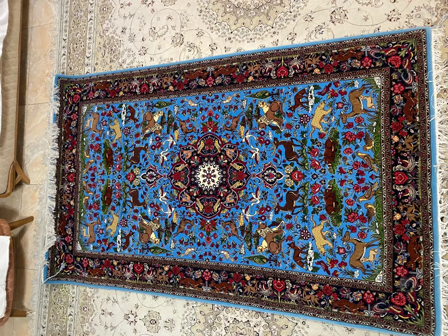 فرش شکارگاه بیجار|فرش|همدان, |دیوار