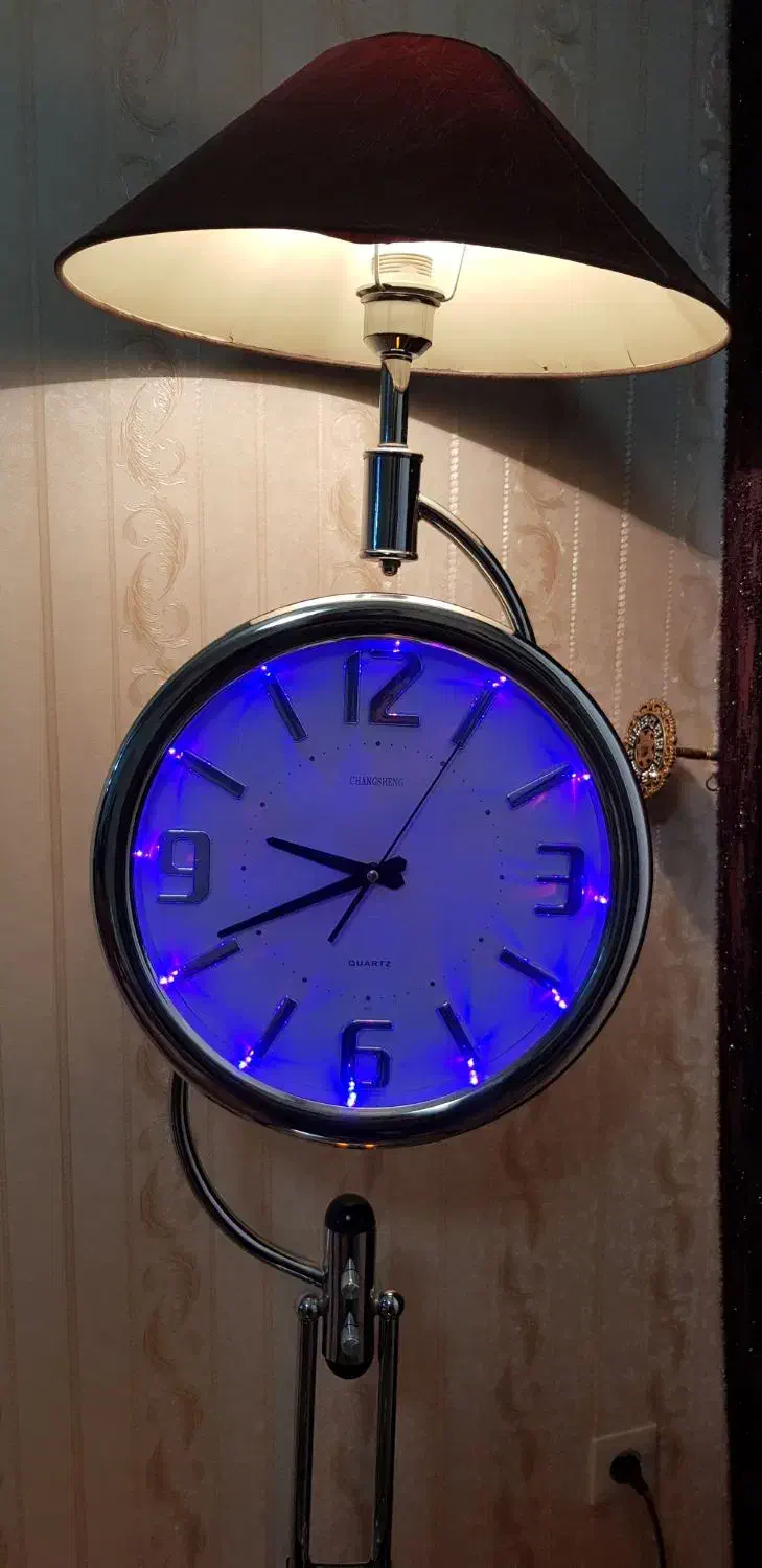 آباژور ایستاده ساعت دار و چراغ خواب و میز|چراغ خواب و آباژور|ارومیه, |دیوار