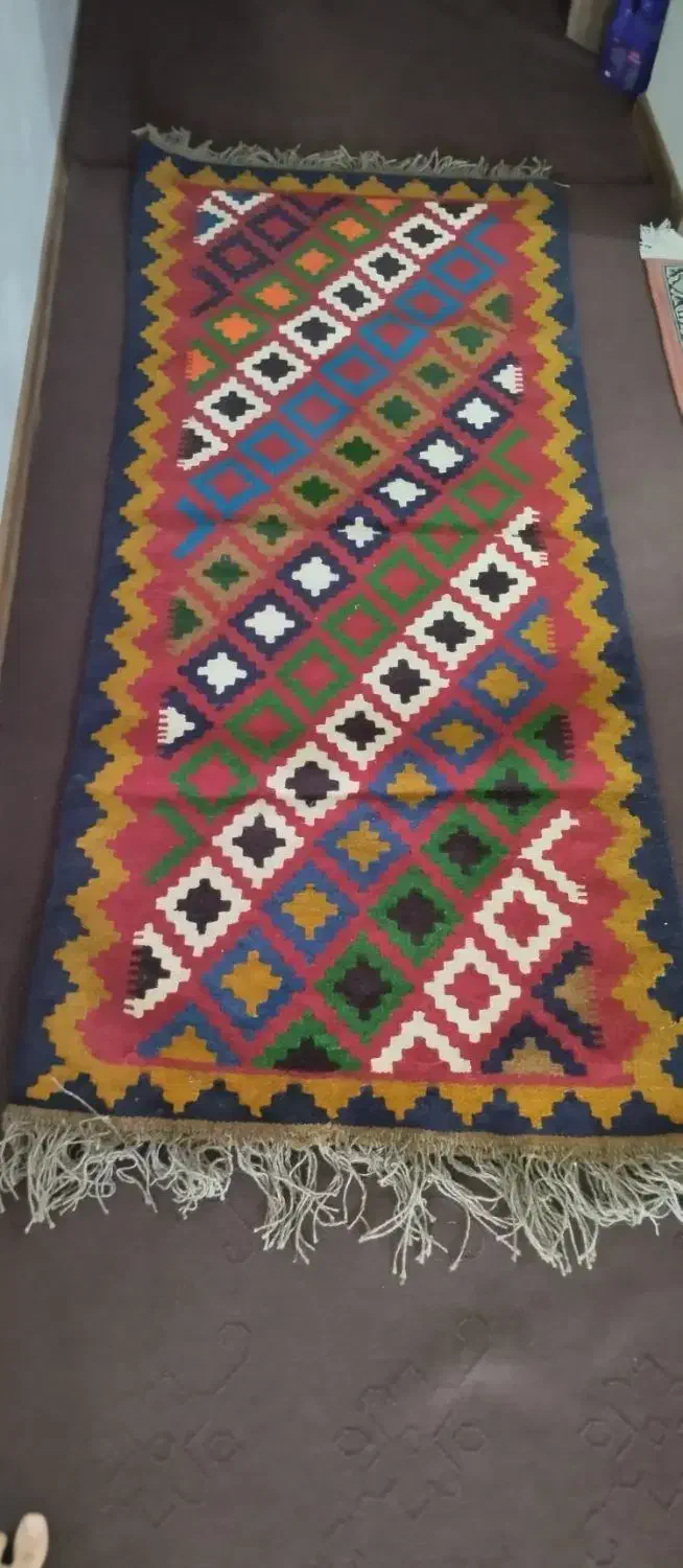 گلیم محلی|گلیم، جاجیم، گبه|اصفهان, بهارستان|دیوار