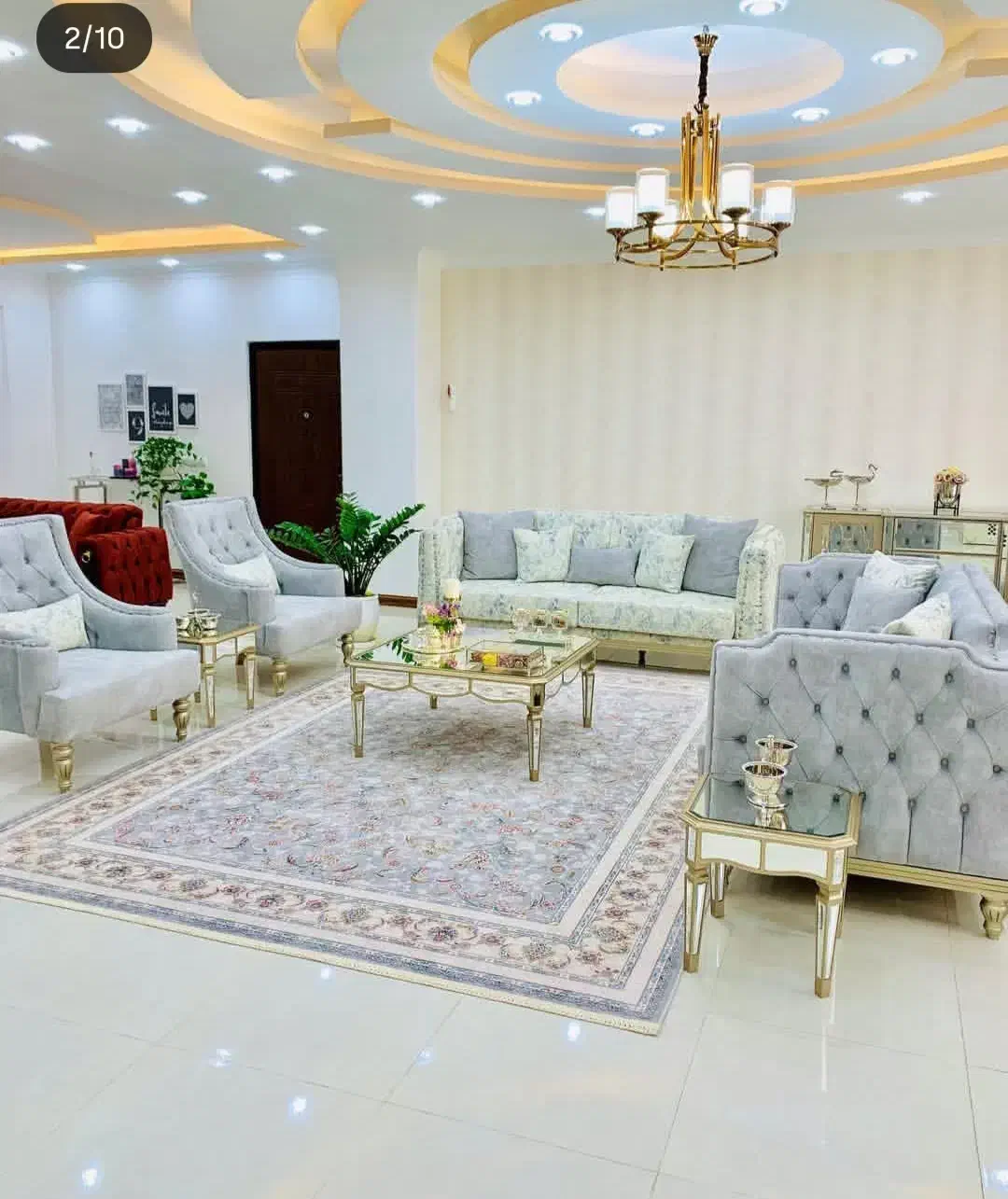 چهار عدد قالی نه متری ۱۲۰۰ شانه تراکم ۳۶۰۰|فرش|سیرجان, |دیوار