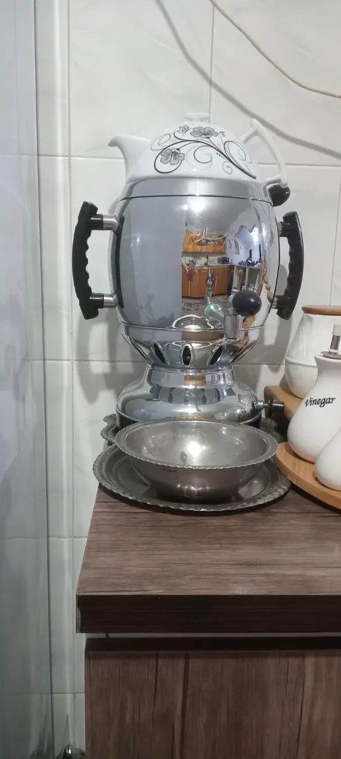 سماور گازی استفاده نشده نو|سماور، چای‌ساز، قهوه‌ساز|چالوس, |دیوار