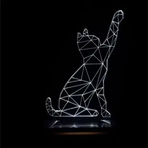 چراغ خواب سه بعدی|چراغ خواب و آباژور|شیراز, پودنک|دیوار