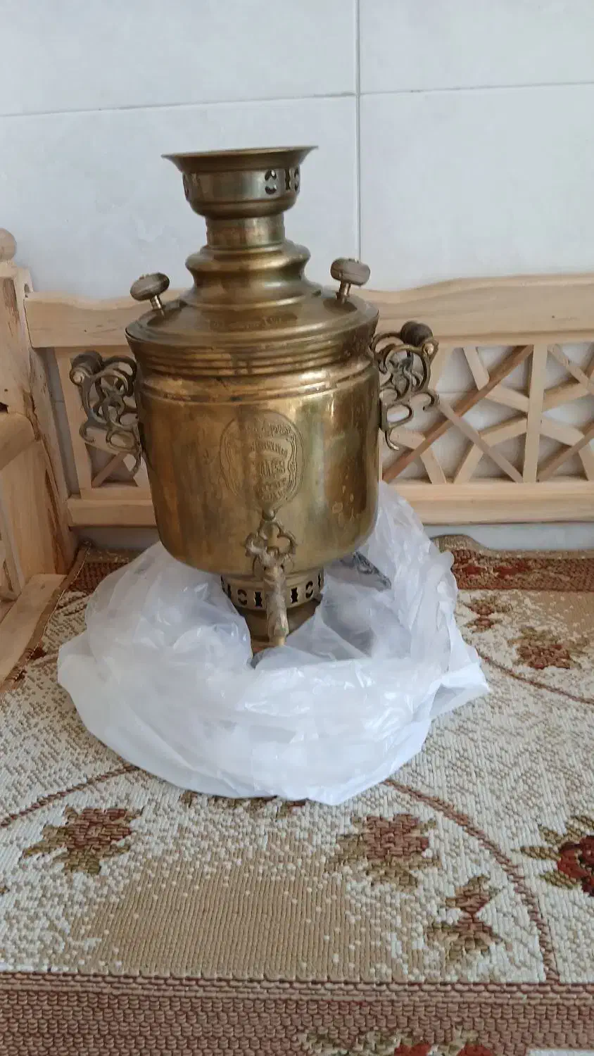 سماورزغالی ۶۰سال قدمت ۵لیتری|سماور، چایساز، قهوهساز|کاشان, آیت الله سعیدی|دیوار