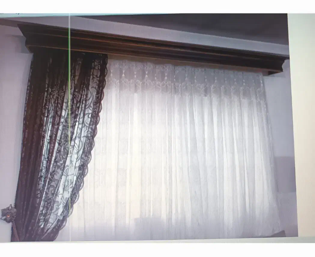 ۲ عدد پرده با کتیبه چوبی|پرده، رانر، رومیزی|آمل, |دیوار