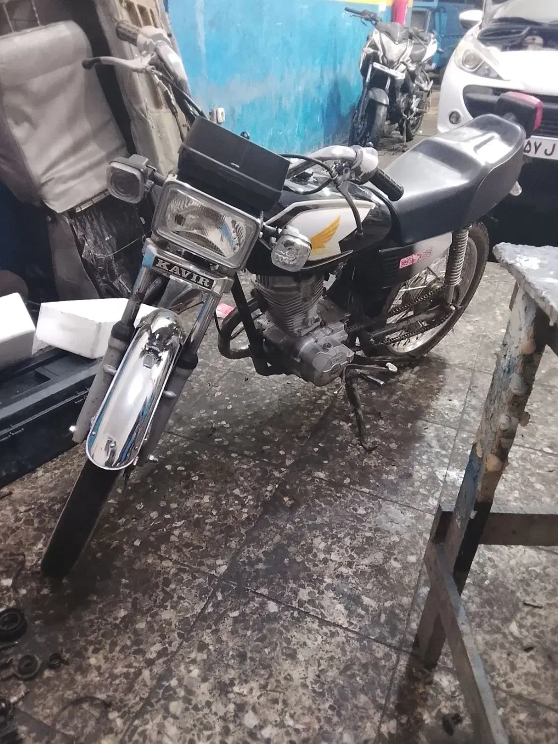 هندا125بوبین توروغن|موتورسیکلت|سنگر, |دیوار