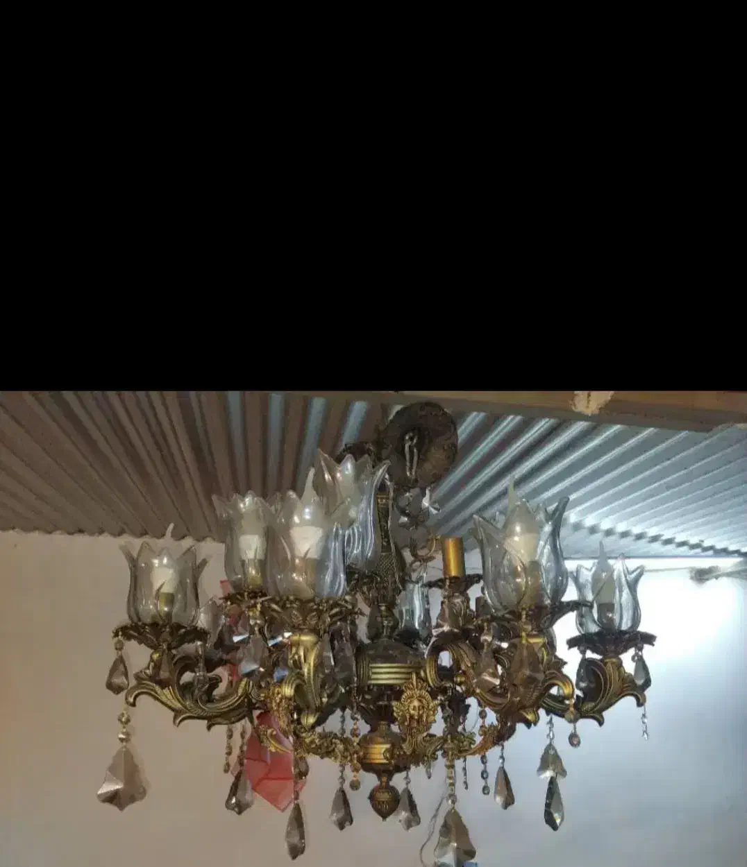 لوستربرنزی درجه یک۳عدد|لوستر و چراغ آویز|اهواز, کوی مندلی(سه راه خرمشهر)|دیوار