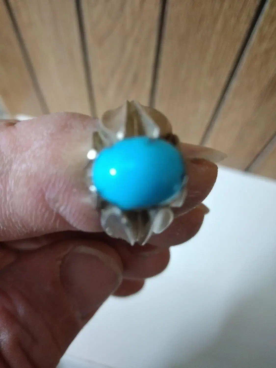 انگشتر فیروزه مصری|زیورآلات و اکسسوری|قم, شهرک مهدیه (مدرس)|دیوار