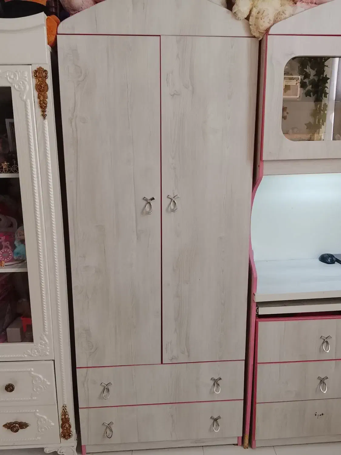 ست کمد لباس و میزتحریر و کامپیوتر با صندلی کمجا|جاکفشی، کمد، دراور|تهران, هفت چنار|دیوار