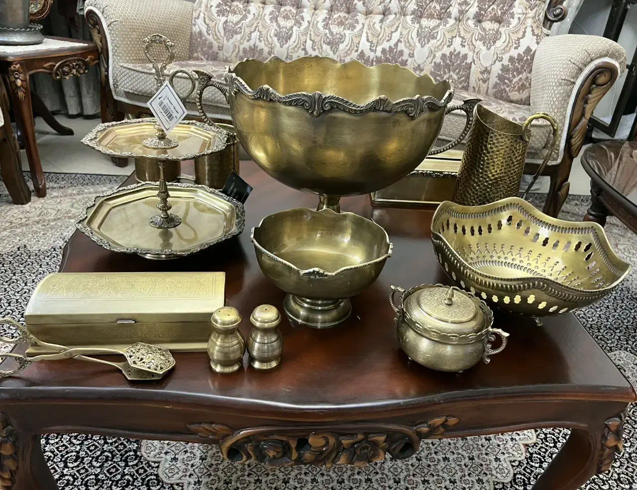 ظروف برنجی برند مپکو هند|ظروف سرو و پذیرایی|اراک, |دیوار