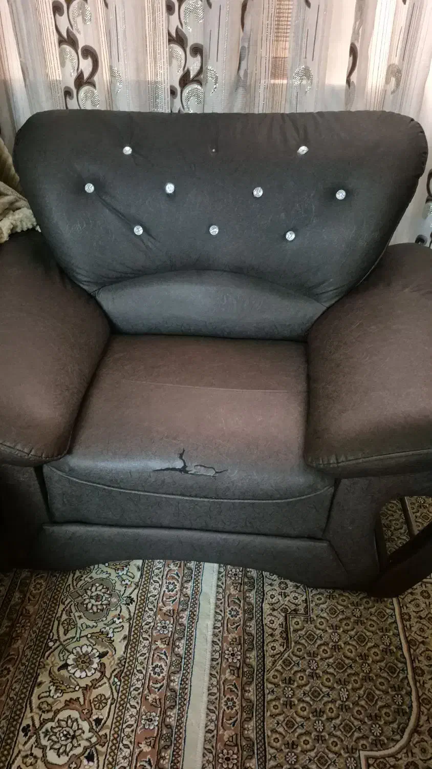 مبل چرم یازده نفره|مبلمان خانگی و میز عسلی|بهبهان, |دیوار