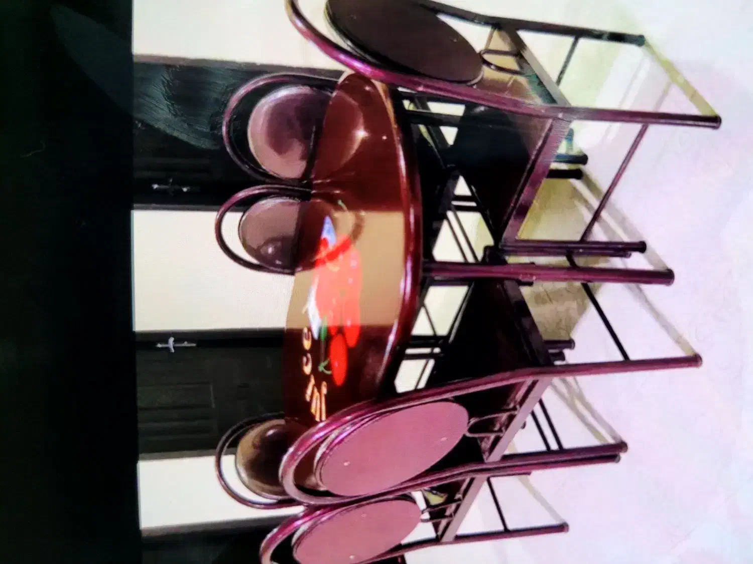 میز فرفورژه|میز و صندلی غذاخوری|اهواز, سلطانمنش|دیوار