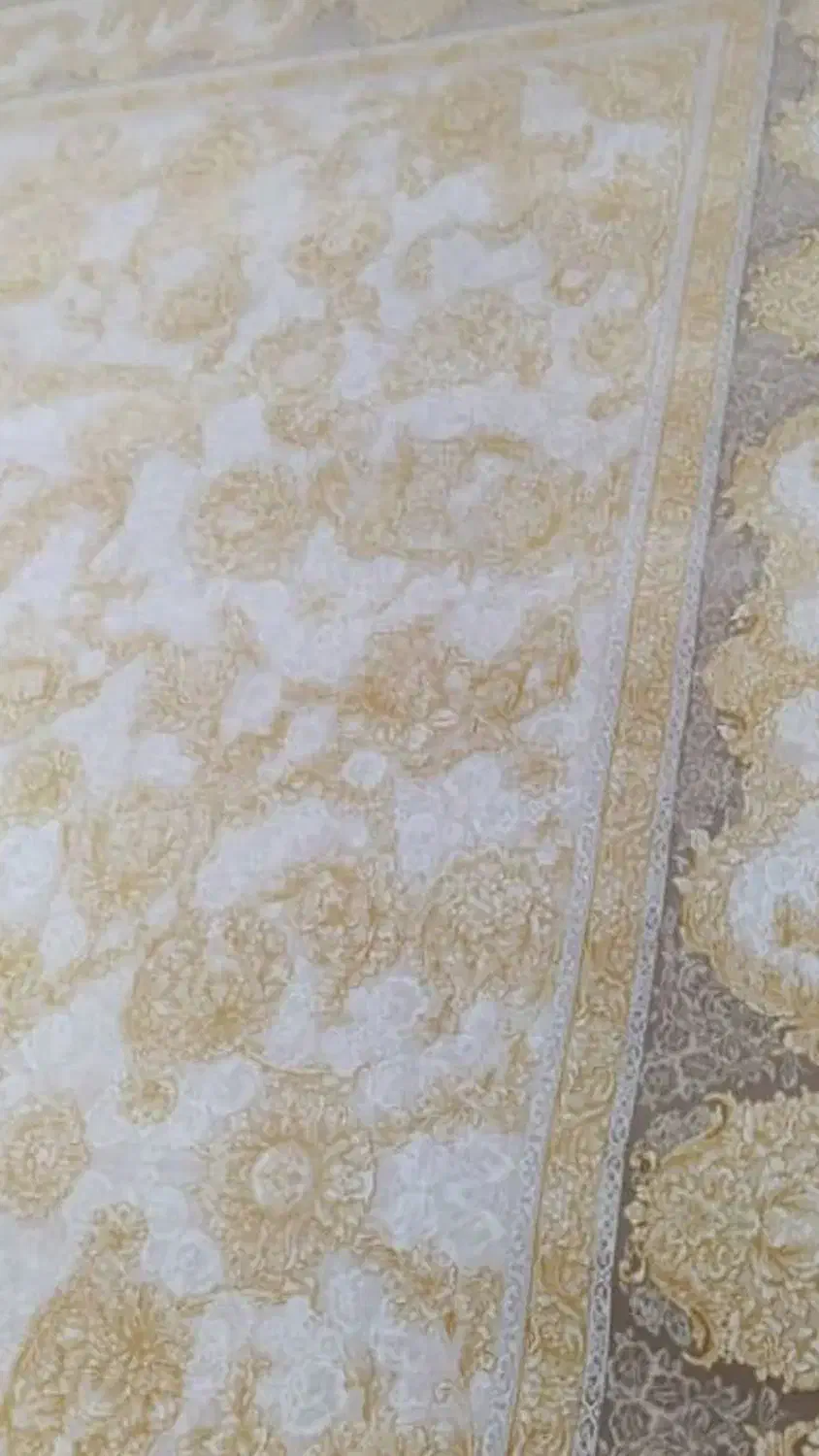 فروش ۳ عددفرش نو طلا کوب دستبافت گونه و گل برجسته|فرش|لردگان, |دیوار