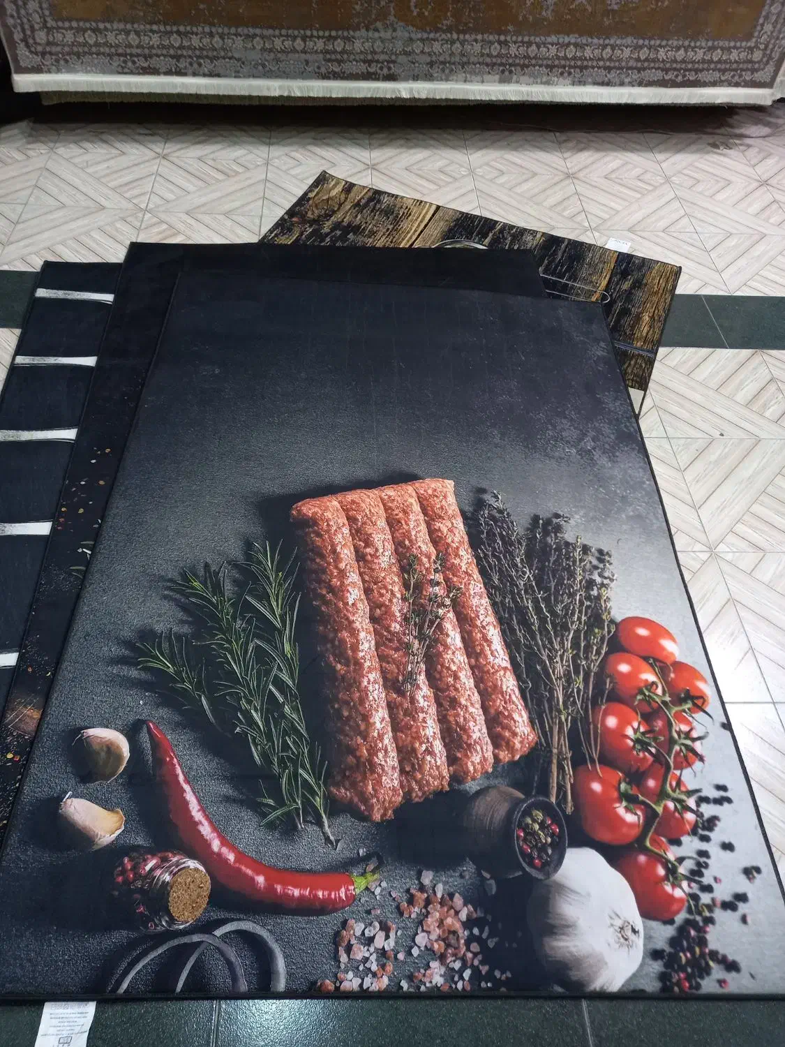 قالیچه چرمی ۳متری|فرش|دزفول, |دیوار