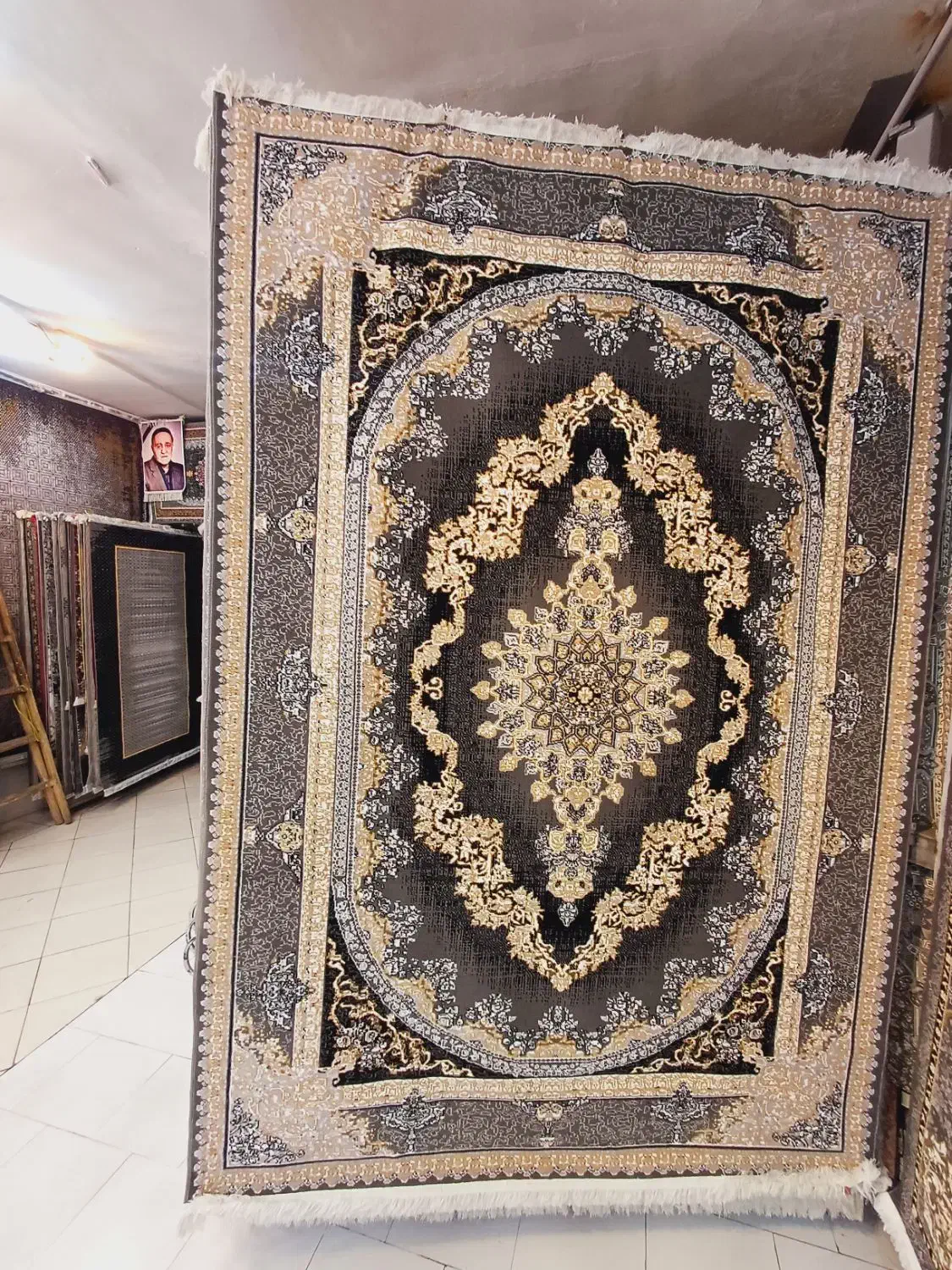 فرش طرح ۷۰۰شانه ارکیده و شقایق ۹و۱۲متری فقط۱۰روز|فرش|مشهد, سیلو|دیوار