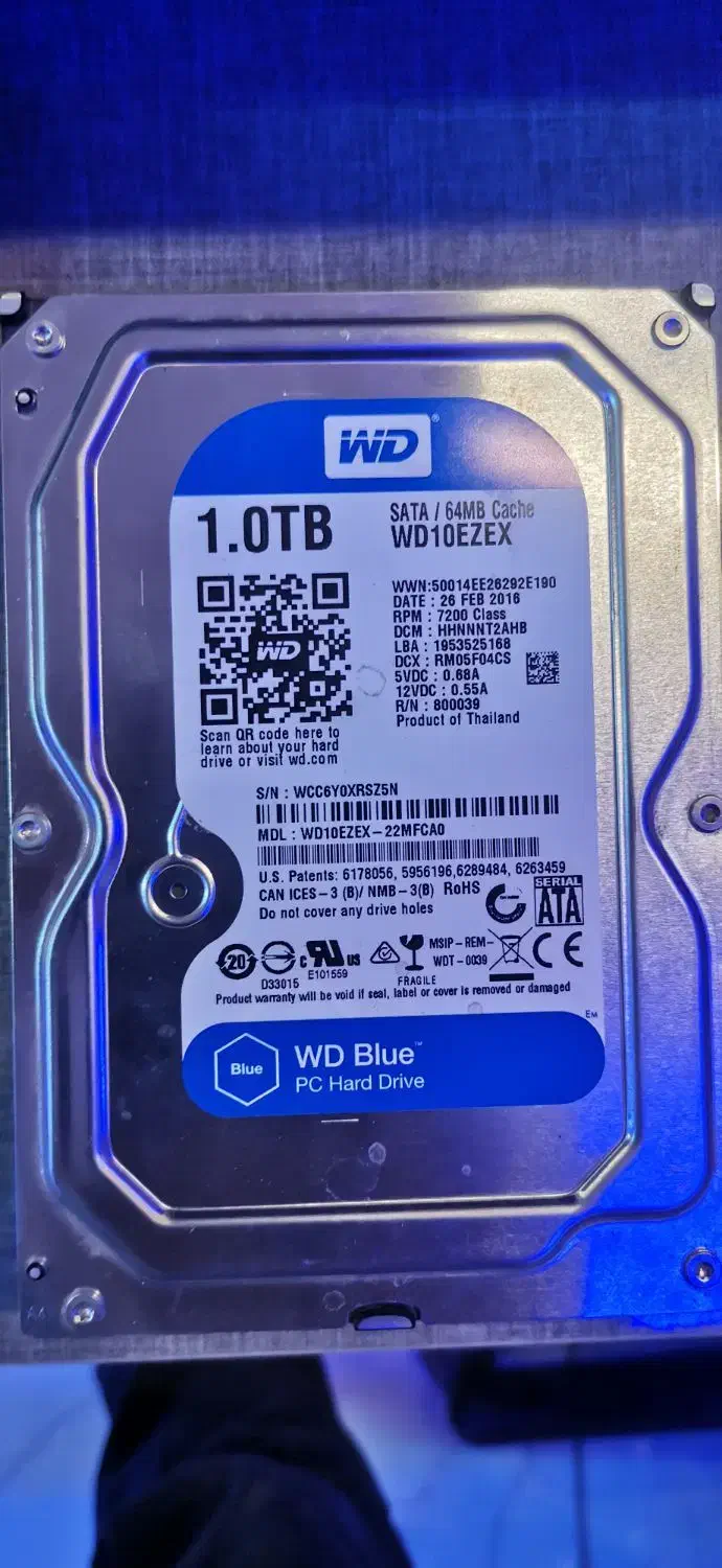 هارد 1 ترابایت|قطعات و لوازم جانبی رایانه|تربت جام, بیست متری منبع آب|دیوار