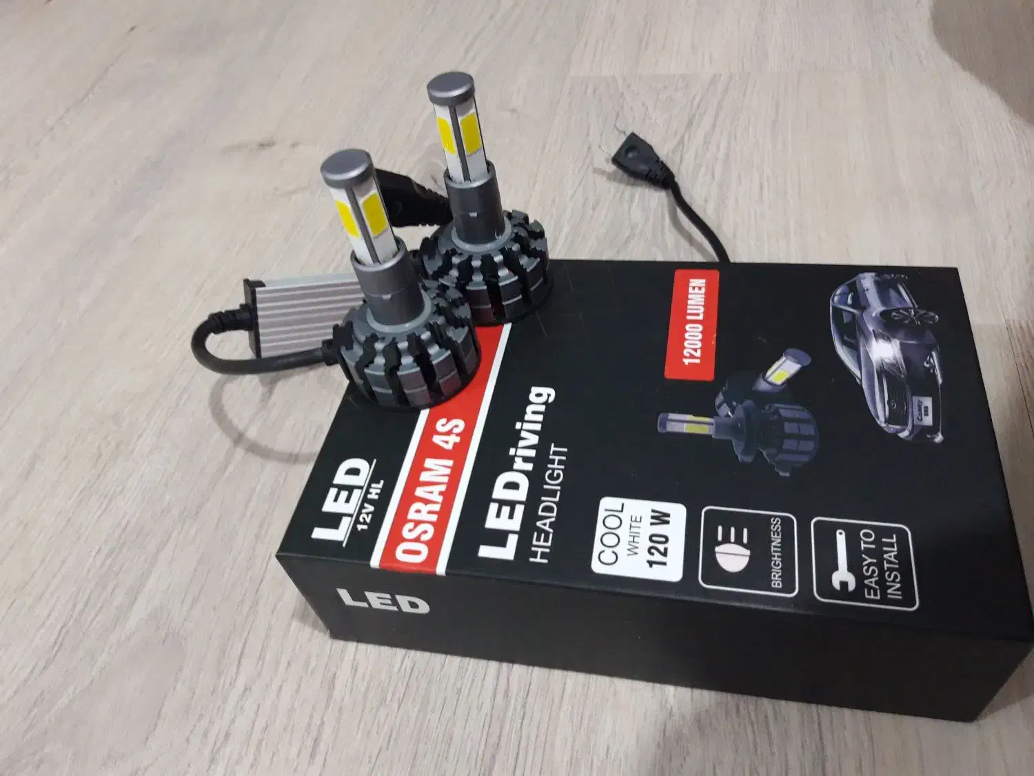 ۳ جفت هدلایت ۴طرفه درحد نو|قطعات یدکی و لوازم جانبی|تالش, هشتپر|دیوار