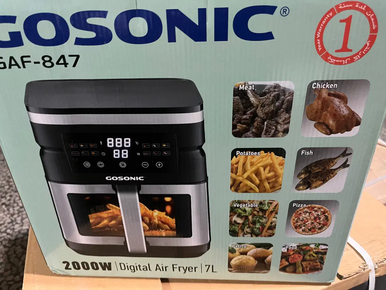 سرخ کن بدون روغن دو المنته 8 کیلویی|اجاق گاز و لوازم برقی پخت‌وپز|لنگرود, |دیوار