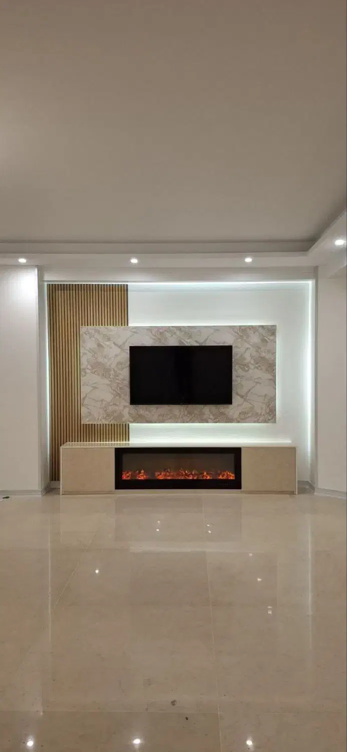 طراحی تی‌وی وال نئوکلاسیک|میز تلویزیون|تهران, پونک|دیوار