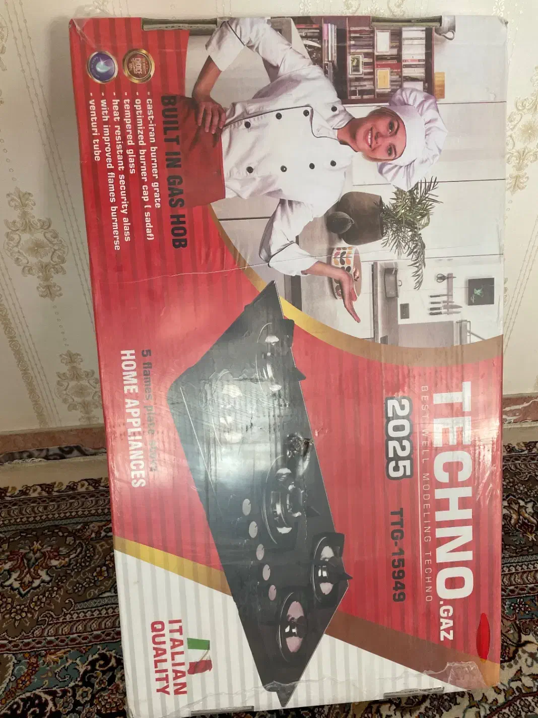اجاق گاز رومیزی تکنو TTG15949 2025|اجاق گاز و لوازم برقی پختوپز|قیدار, |دیوار