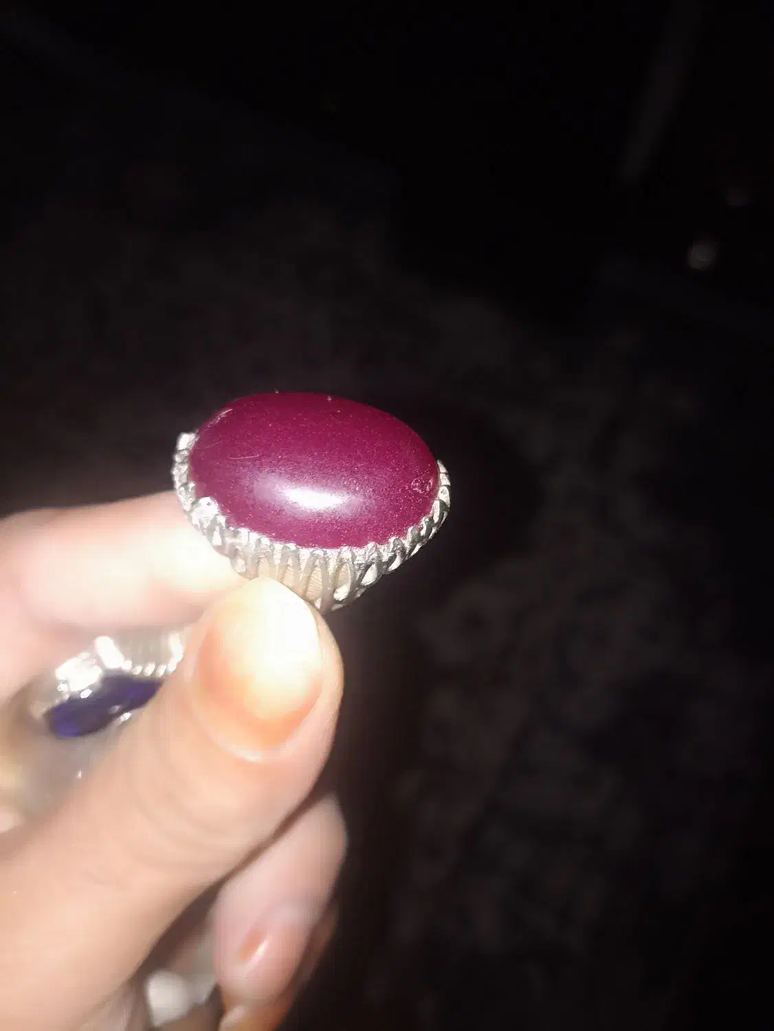 انگشتر نقره نگین خاص|جواهرات|گنبد کاووس, |دیوار