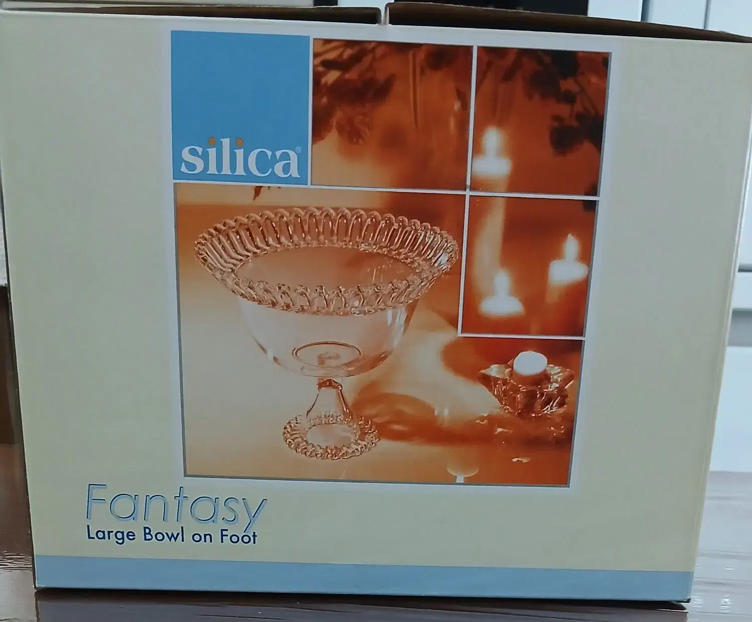 ظرف بلور پایه دار کاملا نو مارک سیلیکا|ظروف سرو و پذیرایی|لنجان, |دیوار