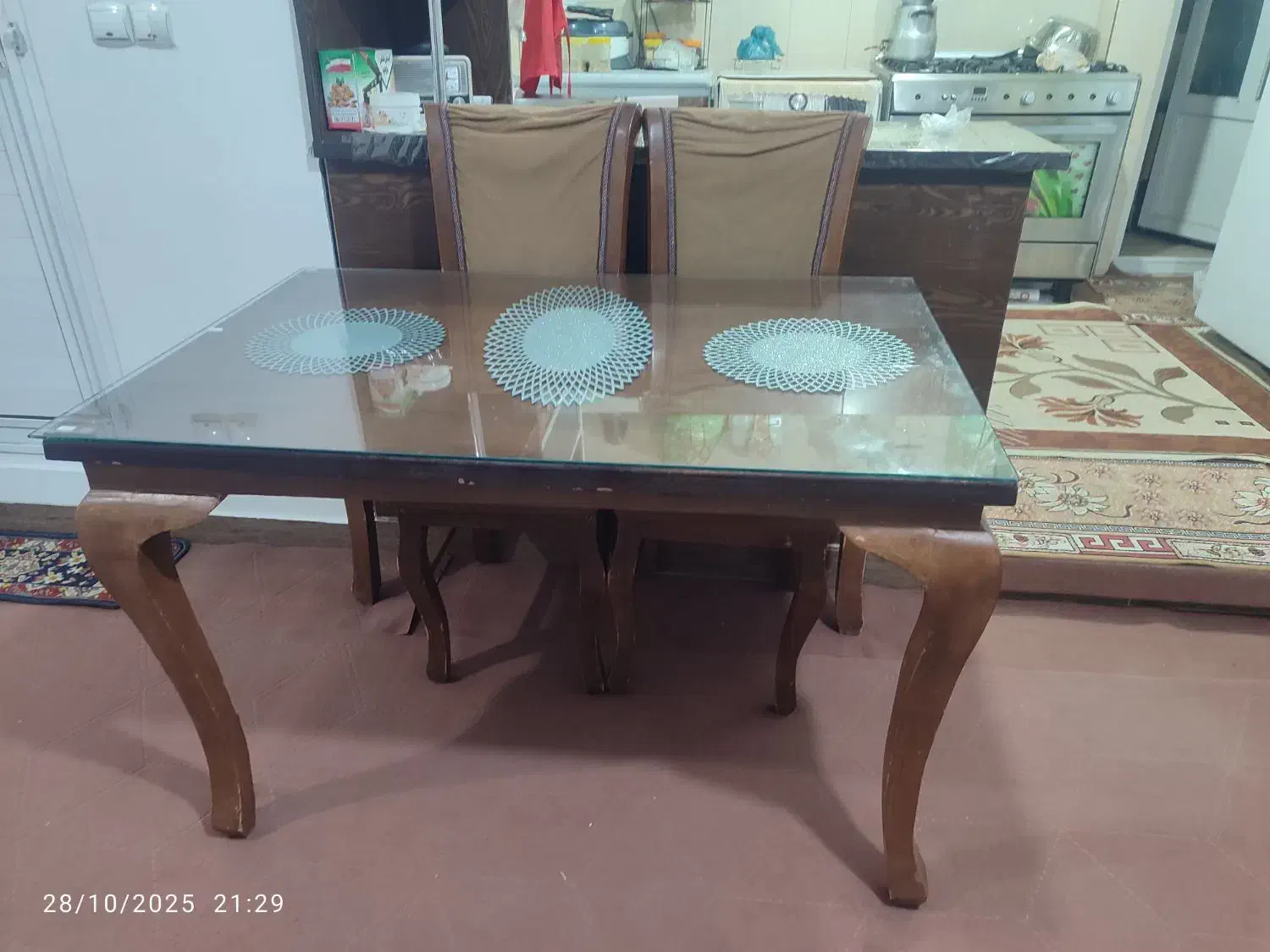 میز نهارخوری ۴ نفره|میز و صندلی غذاخوری|کرمانشاه, |دیوار