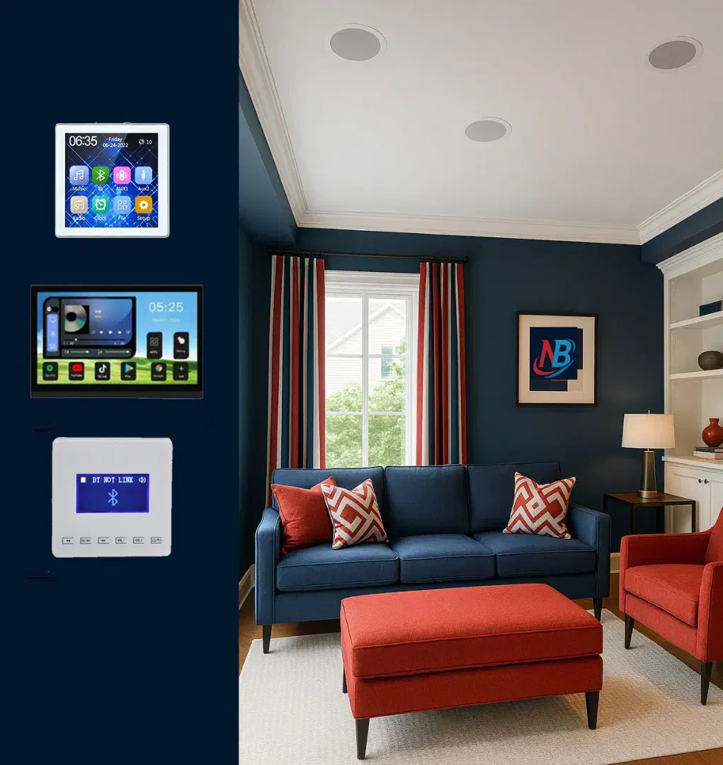 تاچ پنل ۴ کانال مخصوص اسپیکر سقفی|سیستم صوتی خانگی|مشهد, سراب|دیوار