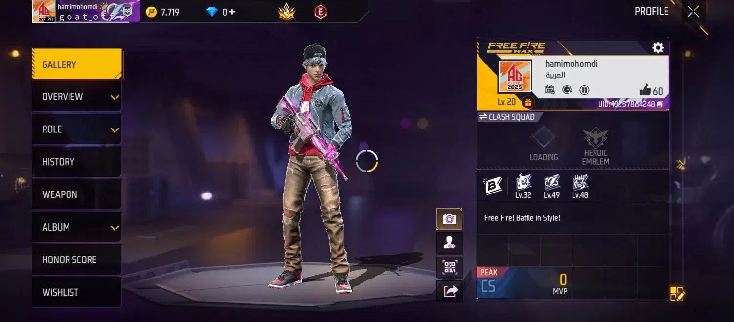 اکانت فری فایر  فروشی|کنسول، بازی ویدئویی و آنلاین|سلماس, |دیوار