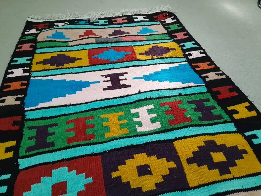 گلیم|گلیم، جاجیم، گبه|مسجد سلیمان, |دیوار