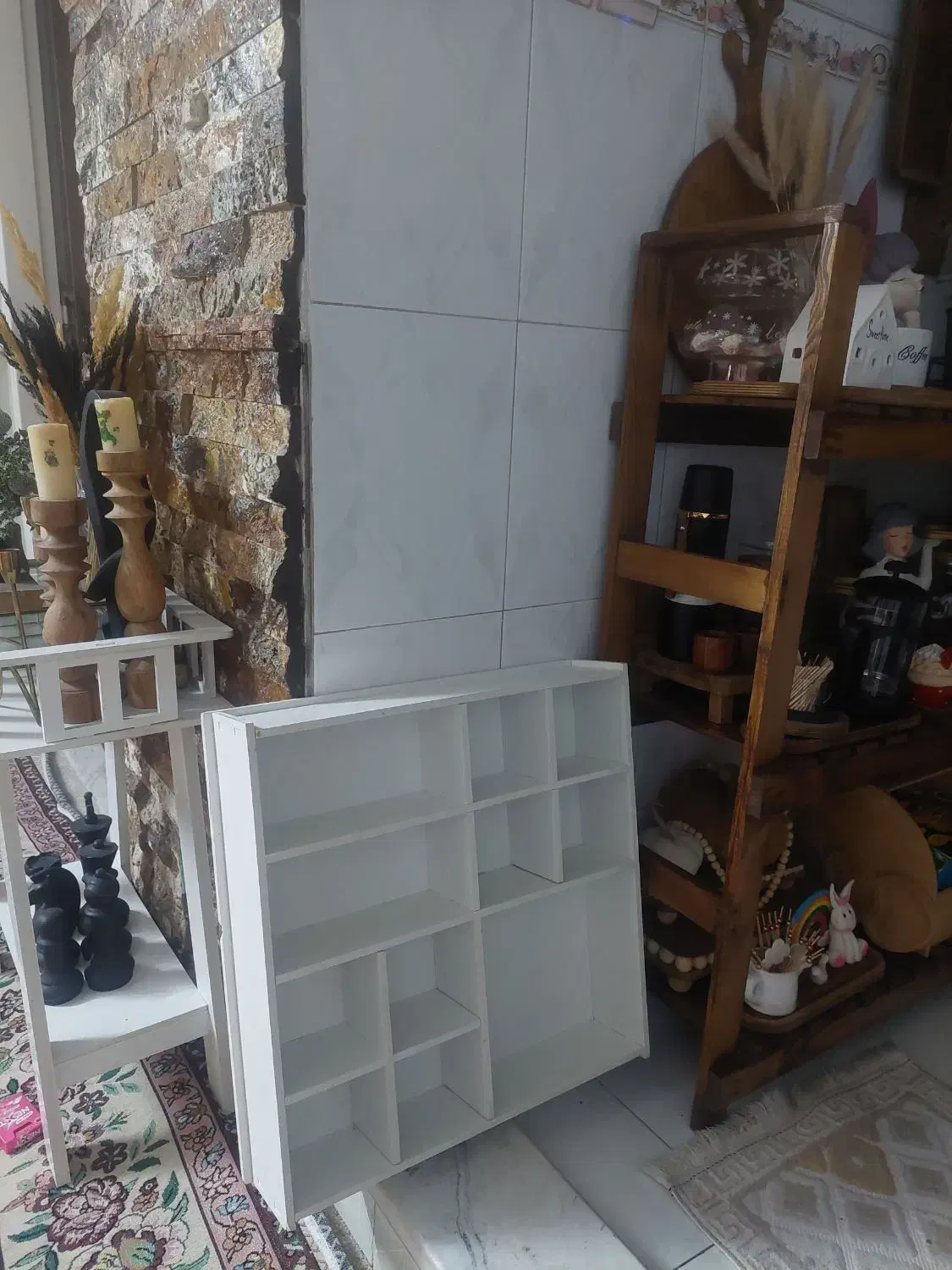 شلف ماگ|کتابخانه، شلف، قفسههای دیواری|قم, زاویه|دیوار