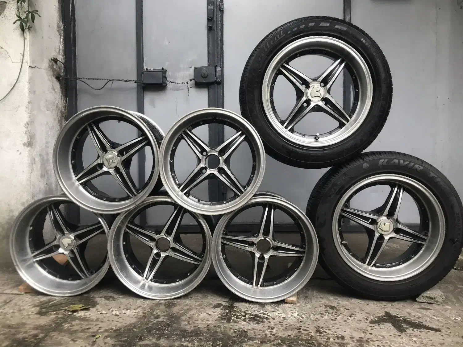 رینگ سایز ۱۶ لاستیک ۲۵|قطعات یدکی و لوازم جانبی|رشت, سیا اسطلخ|دیوار