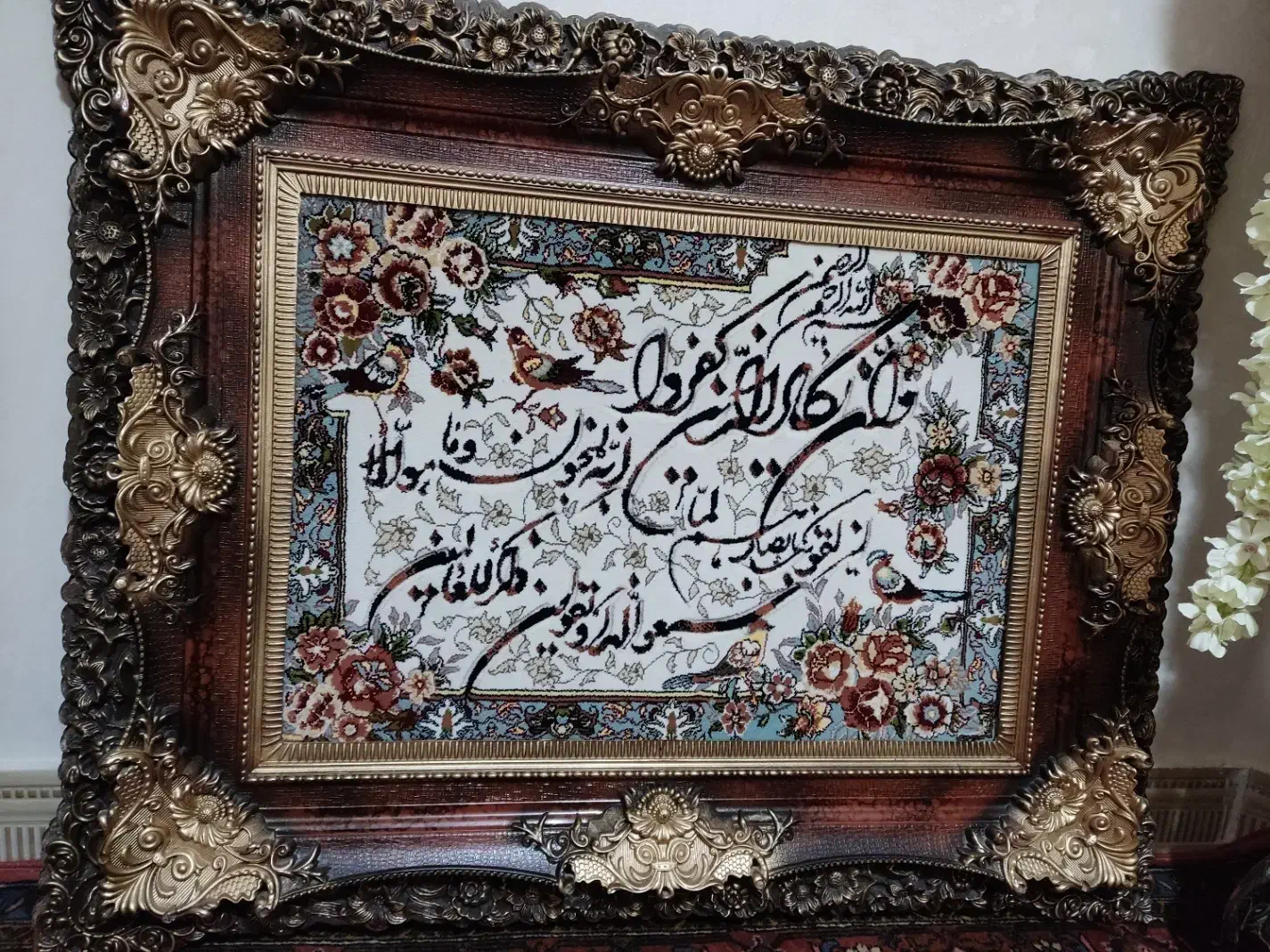 تابلو فرش ماشینی درحد وان یکاد|تابلو فرش|اردبیل, |دیوار