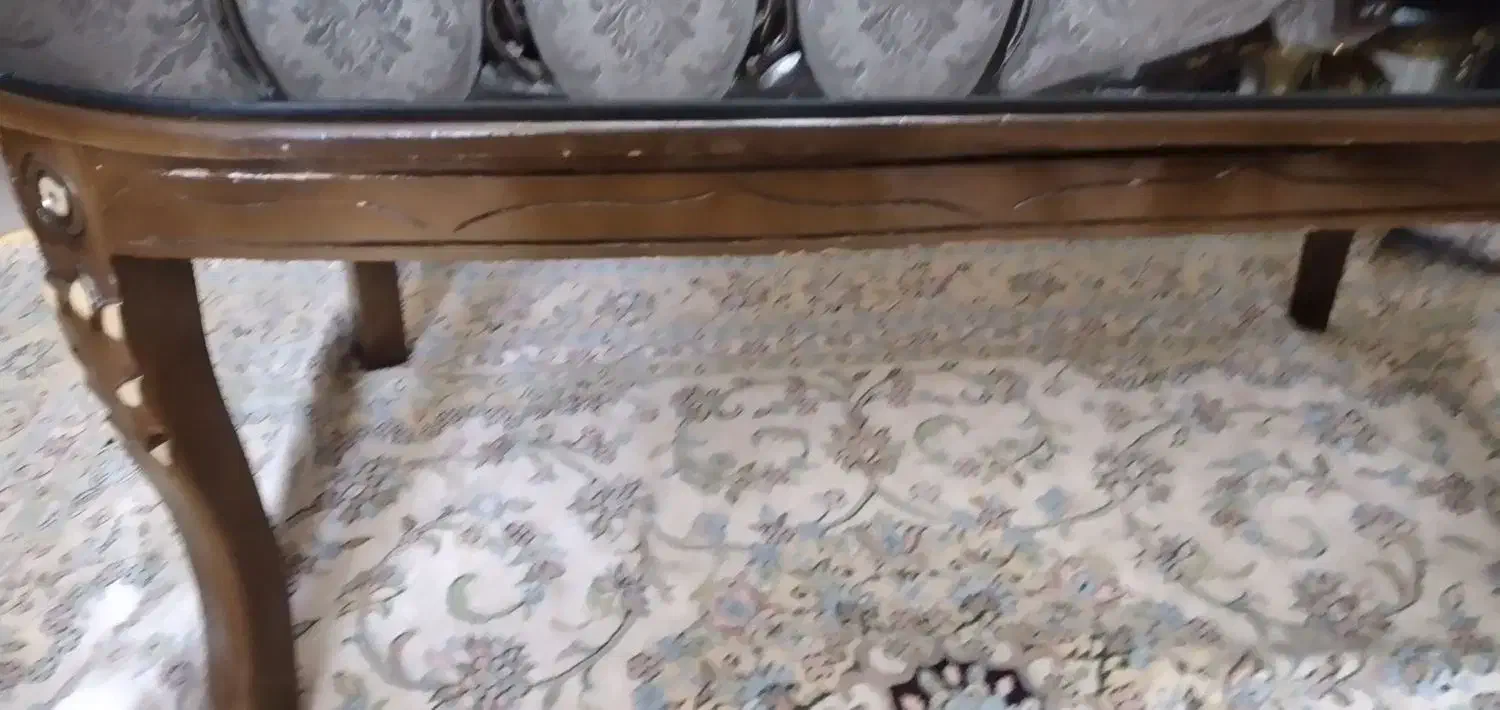 میز عسلی بزرگ چوب گردو منبت کاری|مبلمان خانگی و میز عسلی|تهران, فرحزاد|دیوار