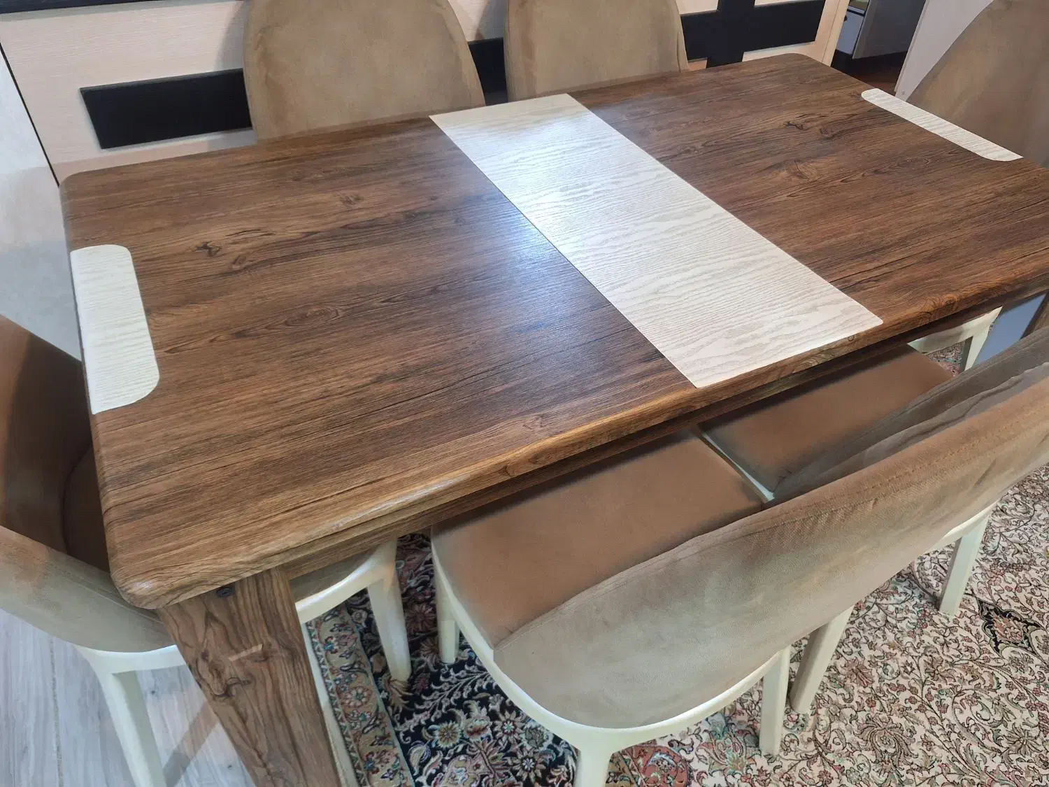 میز غذاخوری ۶ نفره|میز و صندلی غذاخوری|خوی, |دیوار