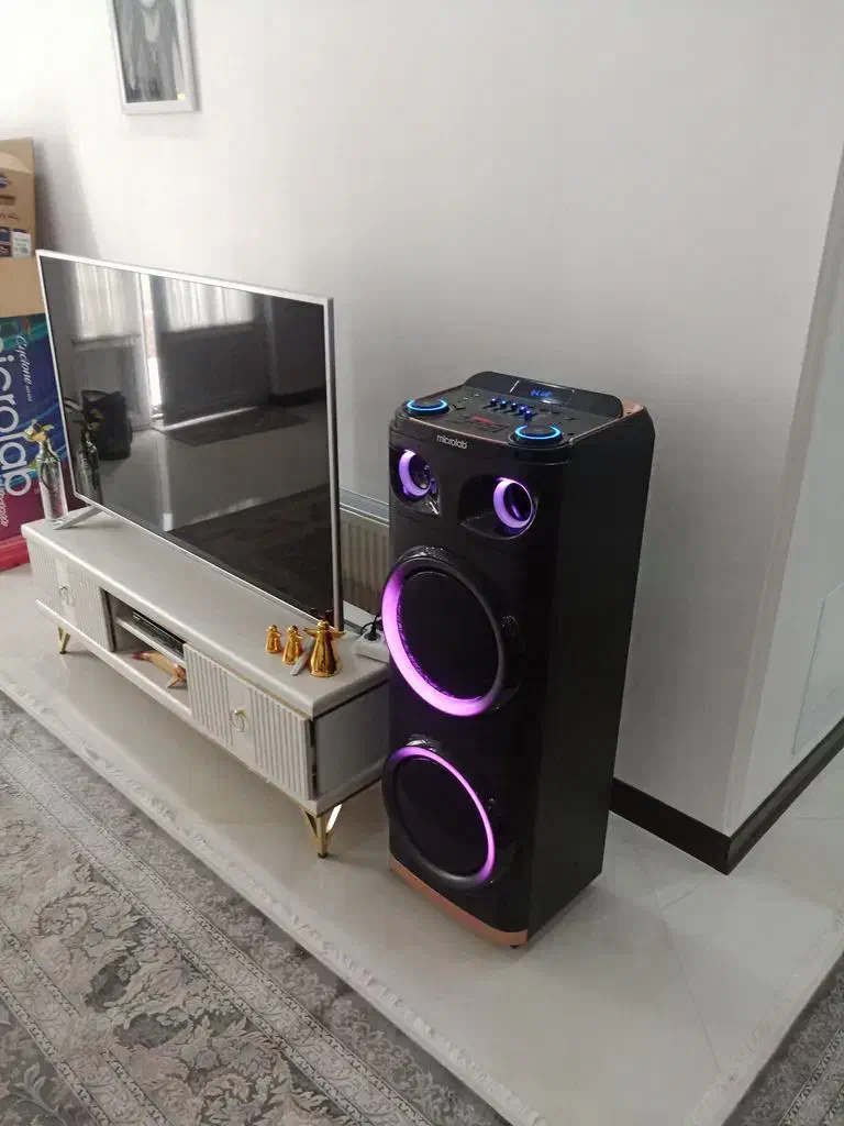 اسپیکر بلوتوثی قابل حمل میکرولب مدل BT-1204|سیستم صوتی خانگی|خرمدره, |دیوار