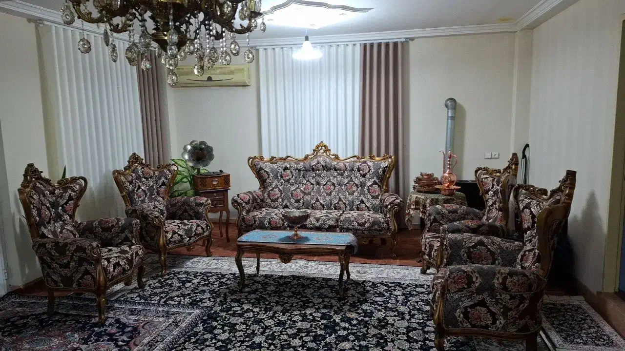 مبل سلطنتی7نفره درحدنو|مبلمان خانگی و میز عسلی|ماسال, |دیوار