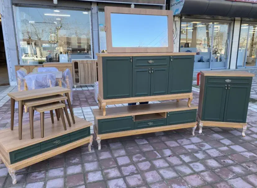 آیینه کنسول و میز‌تلویزیون|بوفه، ویترین، کنسول|لنگرود, |دیوار