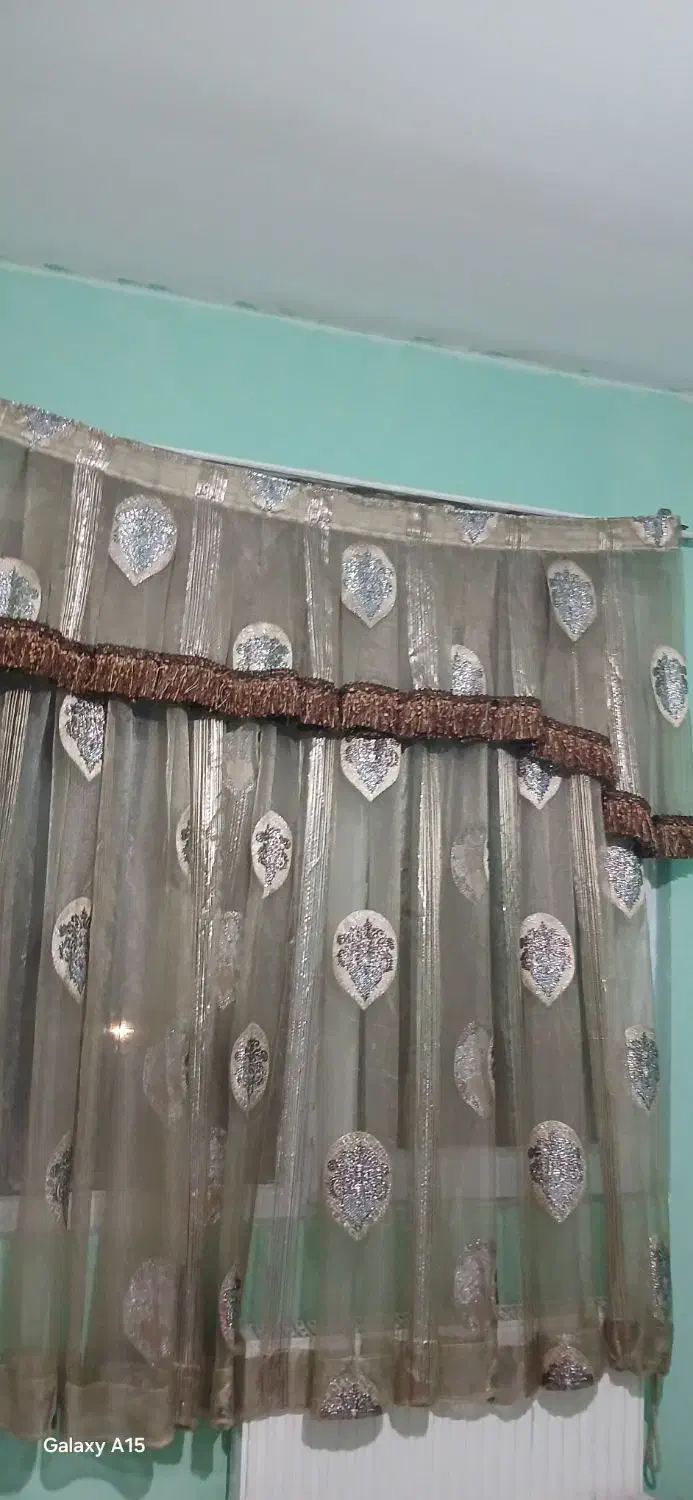 پرده حریر خارجی|پرده، رانر، رومیزی|هشتگرد, فاز ۷ مهستان|دیوار