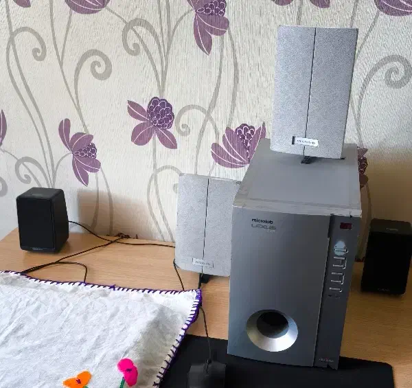 اسپیکر ۳ تیکه میکرولب و اسپیکر ۲ تیکه لنوو|سیستم صوتی خانگی|بجنورد, |دیوار