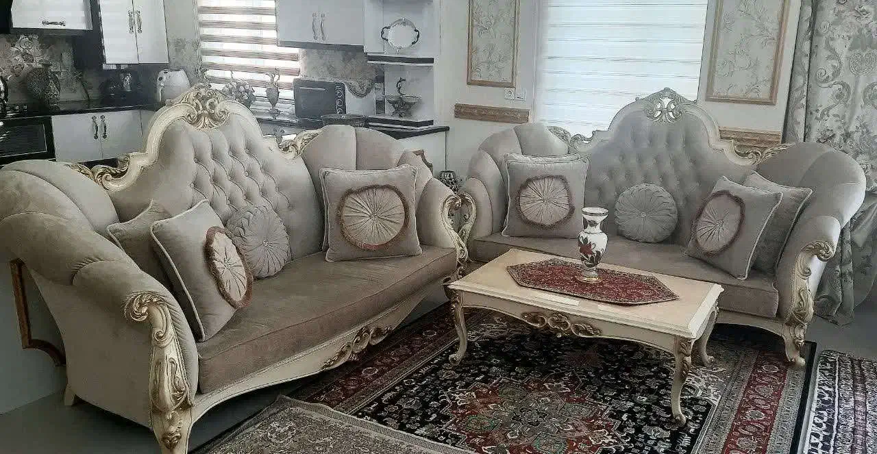 مبل ۸ نفره کلاسیک|مبلمان خانگی و میز عسلی|خلخال, |دیوار