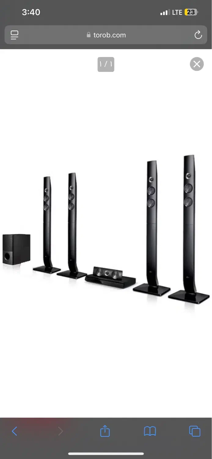 سینمای خانگی ال جی بسیار کم کارد بدون خط و خش|سیستم صوتی خانگی|تهران, ظفر|دیوار