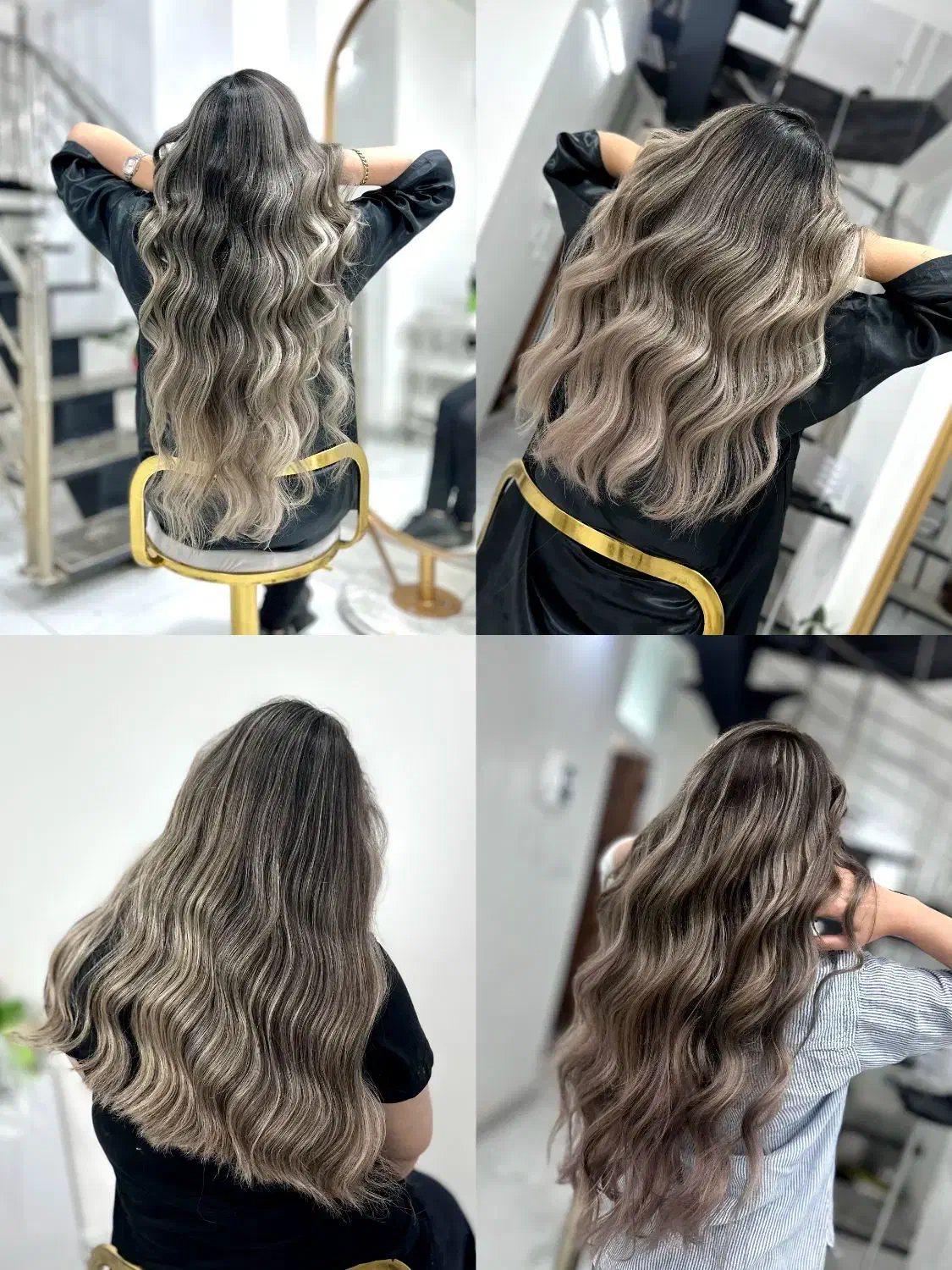 زیبایی خدمات اموزش رنگمو لایت امبره بالیاژ عروس|خدمات آرایشگری و زیبایی|مبارکه, |دیوار