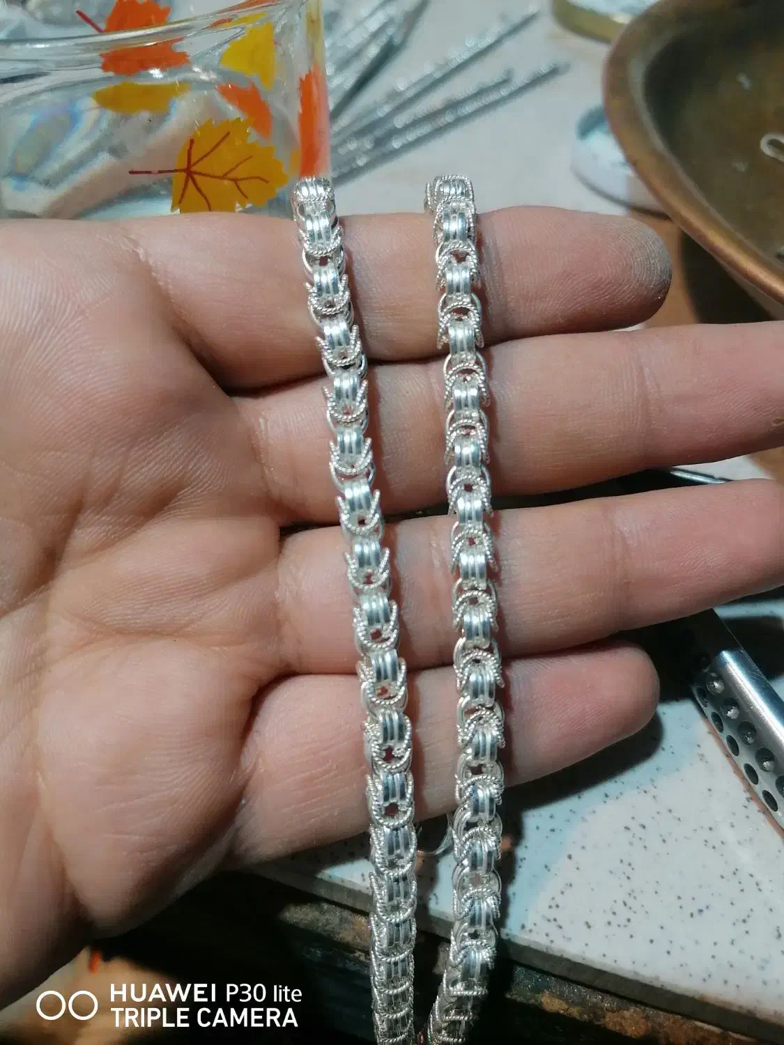 زنجیرچینابی نقره زنجیر نقره|جواهرات|یزد, |دیوار